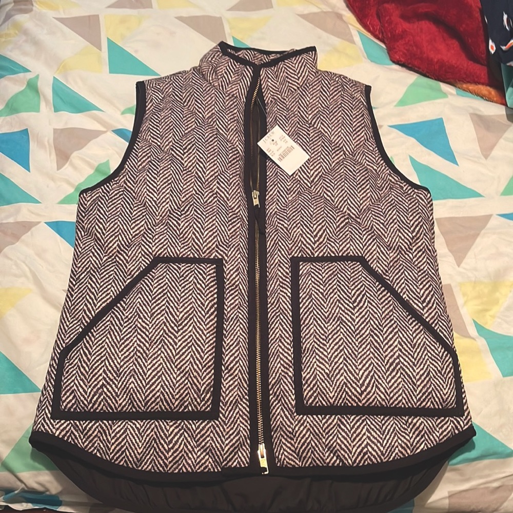 Brand new Jcrew Herringbone vest